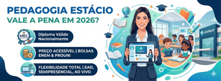 Pedagogia Estácio Vale a Pena em 2026? Preço, Grade Curricular e Reconhecimento no MEC